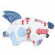 Polštář pro děti SLEEPY PIG PILLOW DENIM modrý 30x45 cm