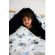 Dětská hrací deka NAVAHO SKY tmavě šedá 110x140 cm